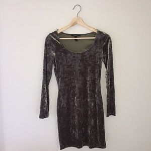 Green Velvet Bodycon Dress